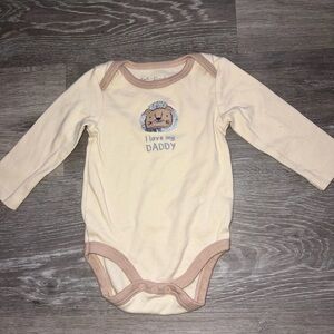 Adorable Cream 'I Love My Daddy' Bodysuit